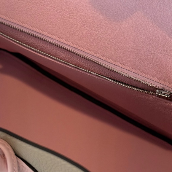 HERMES BIRKIN Beige Pink Leather Handbag Silver Hardware - Picture 11 of 16
